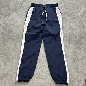 Tory Burch Sport Sweatpants Women's Size XS Track Pants Jogger Blue W/ Stripe